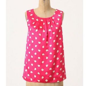 Anthropologie 100% Silk Snail Shirt